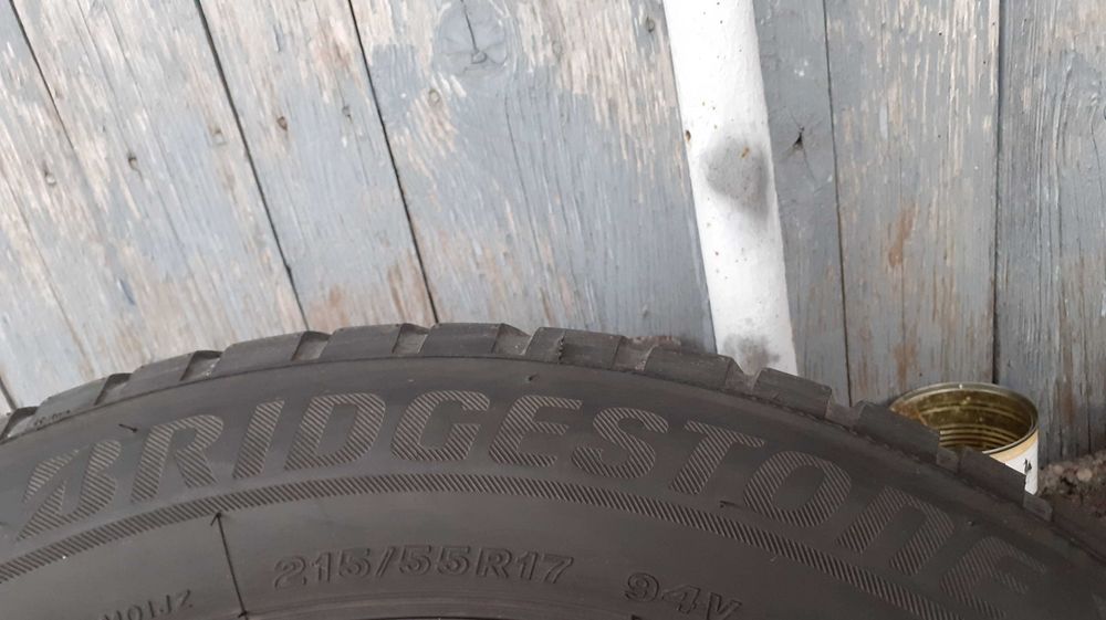 4 Roți Jante 17 aliaj 5x112 Mercedes 225/50 R17 M+S iarnă   și 2 anvelope M+S 215/55 R17 Bridgestone