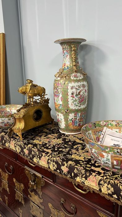 Каминные часы. Антиквариат. Бронза. 19 век.