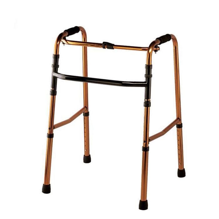 Cadru de mers din aluminiu pliabil si pasitor