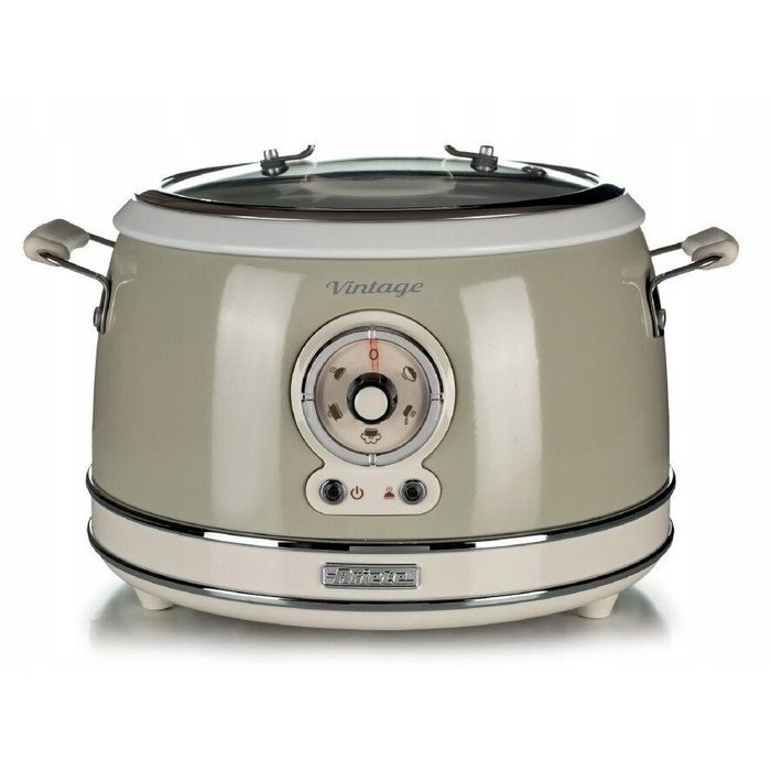 Мултикукър Ariete Vintage – 3,5 л, 700 W, керамична купа ,винтидж стил