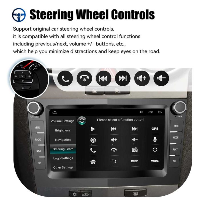 7” 2-DIN мултимедия за OPEL. Android 14, RDS, 64GB ROM, RAM 4GB DDR3