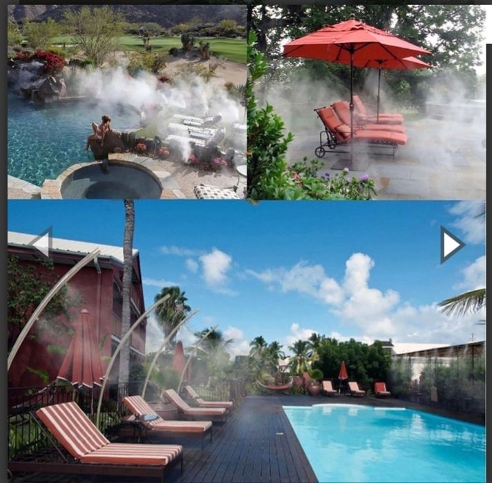 Водна мъгла система за охлаждане