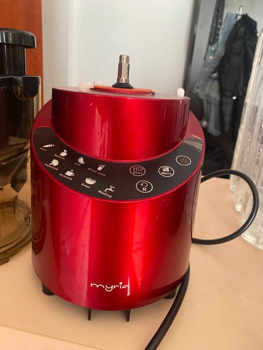 Storcator fructe si legume MYRIA MY4028RD, 1l, 200W, rosu-negru