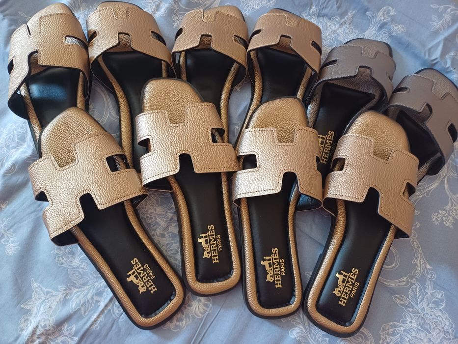 Турецкие тапочки, шлепки Hermes