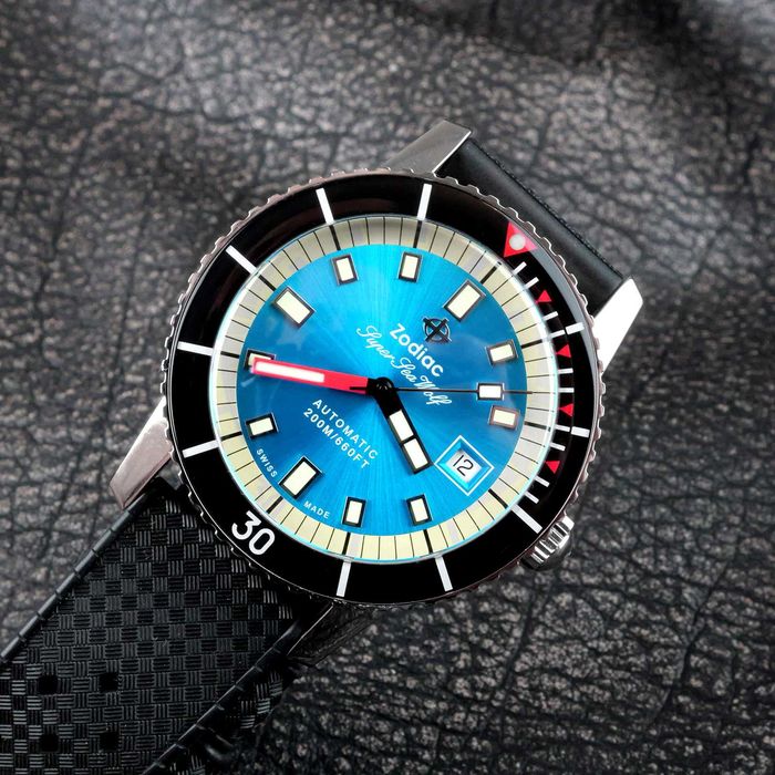 Ceas Zodiac Super Sea Wolf 53 Compression "Blue Lagoon" • Automatic • ZO9275