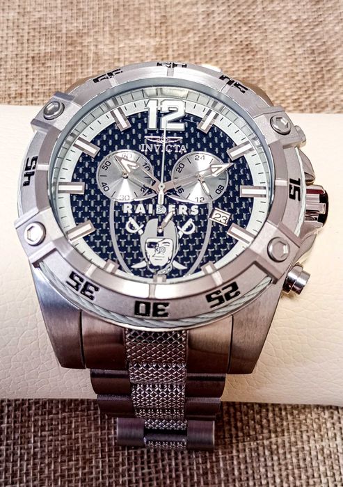 Ceas Invicta NFL Las Vegas Raiders Chronograph GMT Quartz - Barbati