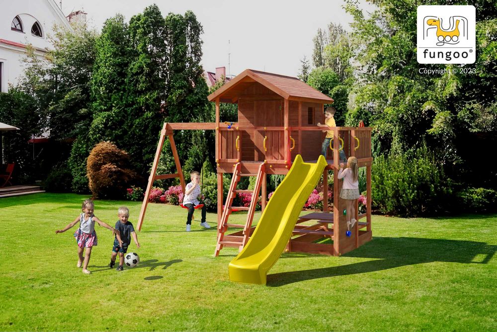Fungoo 08210 Moonlight детска площадка с пързалка и 2 люлки