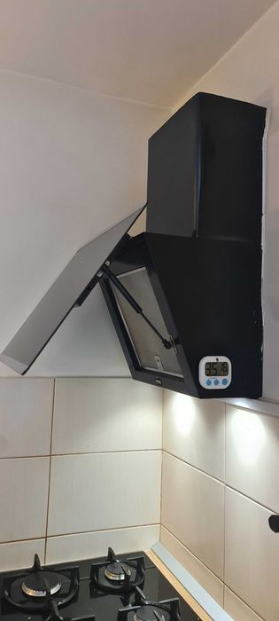 FRANKE Hota Decorativa FPJ 615 V BK/SS , Sticla Neagra, 750 mᶾ/h, Touch Control, 60 cm