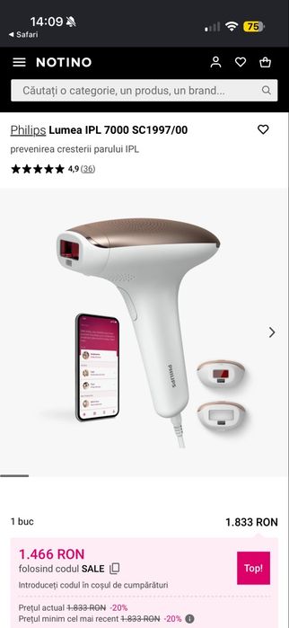 Laser de epilare philips