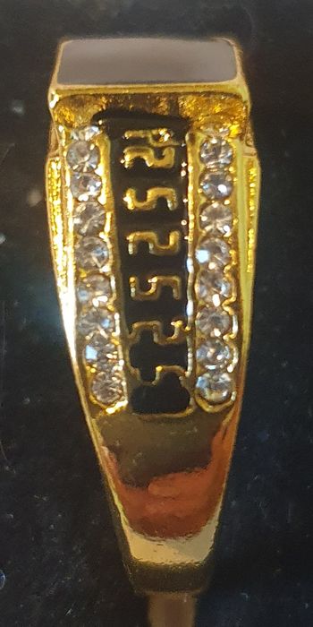 inel de lux suflat cu aur