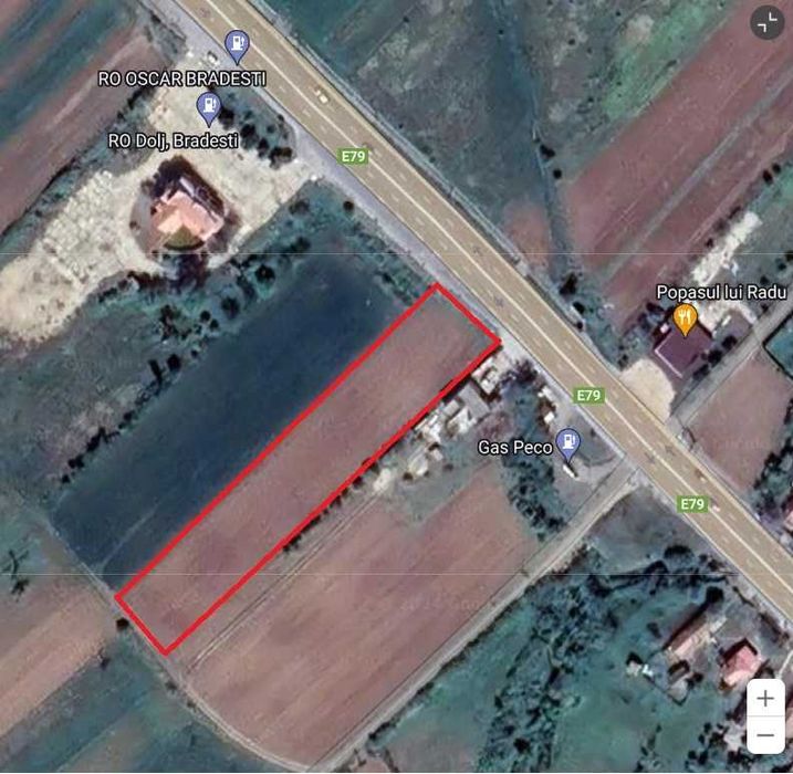 Teren 4506 m2 Bradesti / stradal DE 70