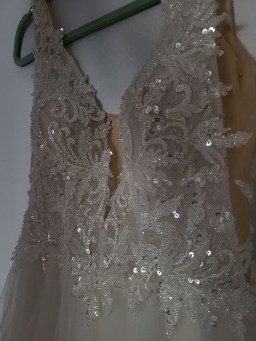 Rochie Mireasa marimea S, cadou voal