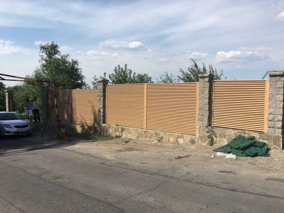 Забор-жалюзи, штакетник, еврозабор.