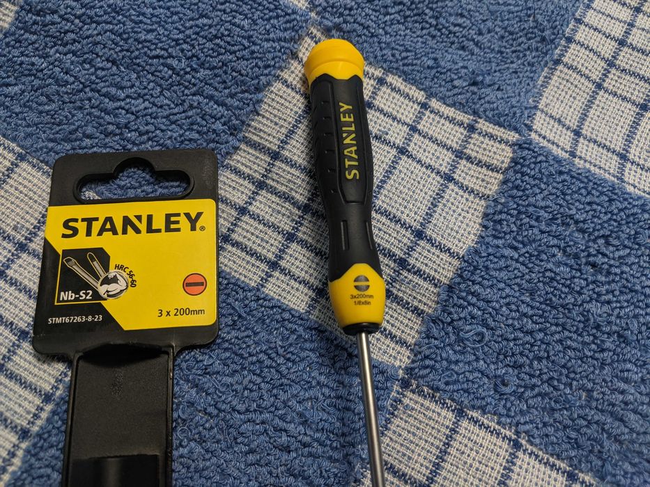 Отвертка прямой шлиц, отвертка Stanley 3x200mm Nb52 STMT67263