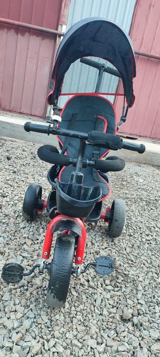 Детский велосипед с родительской ручкой