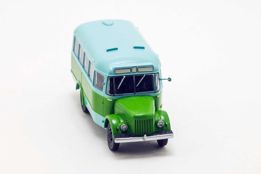 ПАЗ-651, Комбинированного цвета Голубой с зеленой полосой, ф. MODIMIO