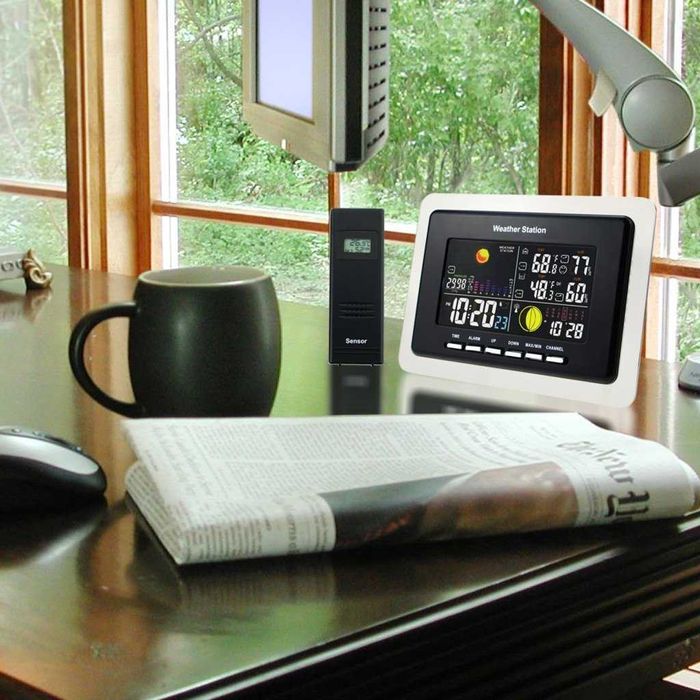 Цифрова метеостанция с 2 сензора термометър влажност налягане