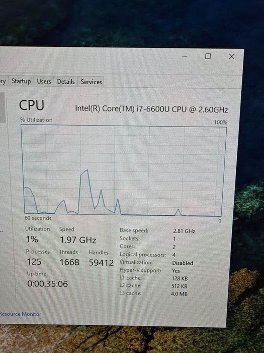 I7 6600U 4GB DDR4