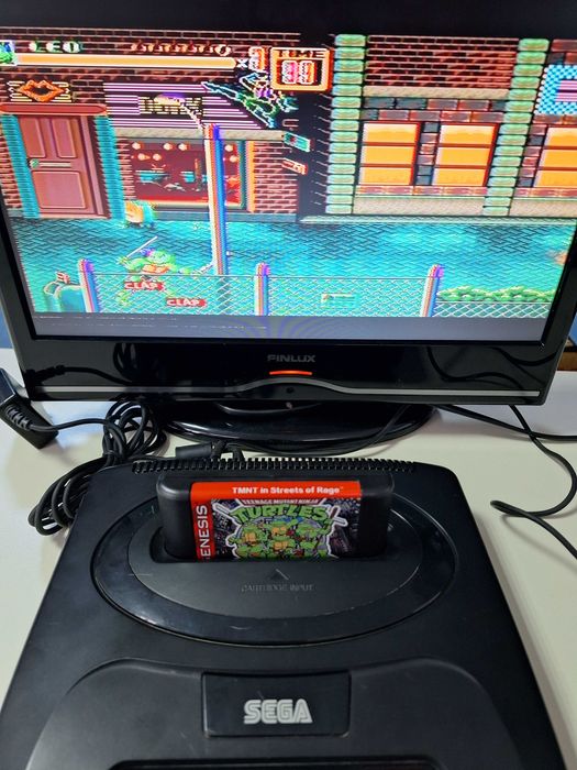 TMNT Turtles Streets Of Rage 2 caseta discheta Sega Mega Drive Genesis