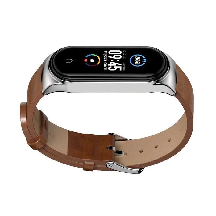 Curea piele bratara Xiaomi Mi Band 3 Mi Band 4 Mi Band 5 Mi Band 6