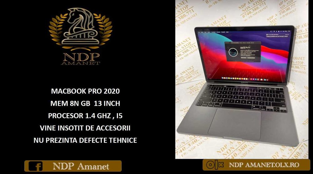 NDP Amanet Calea Mosilor 298 MACBOOK PRO 2020  (46083)
