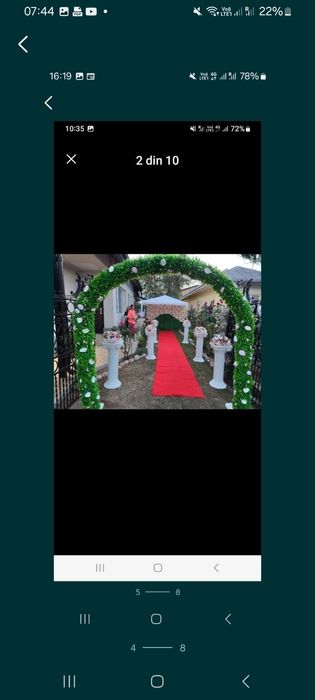 Închiriez decoratiuni pt. nunta, botez sau majorat si cort complet