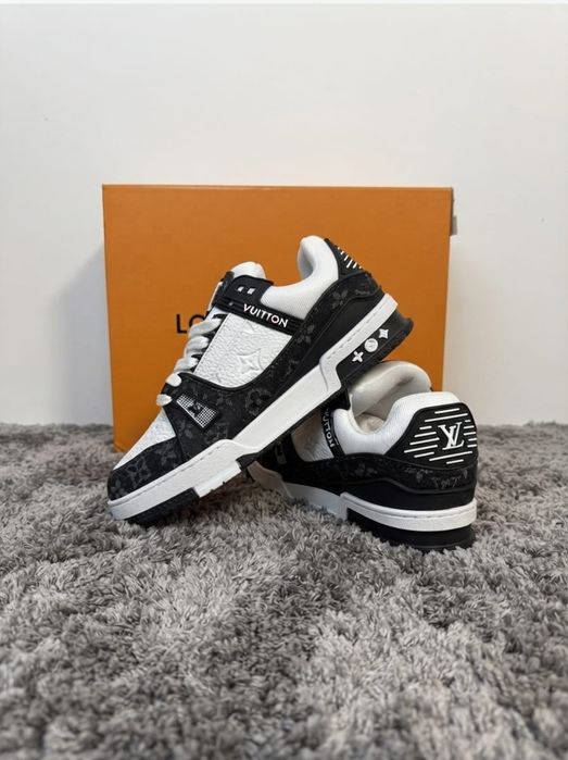 Adidasi LV Trainer Negru Alb - Full Box