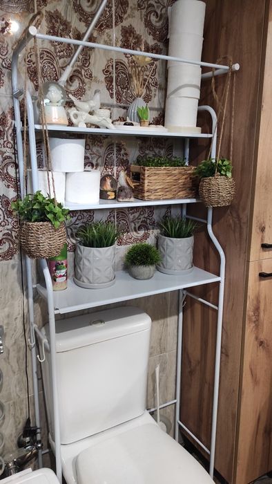 Стойка стеллаж над унитазом