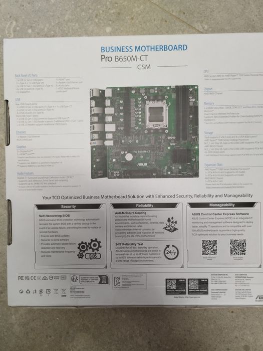 Placa de baza Sigilata, Asus Pro B650M-CT-CSM, AMD AM5, DDR5