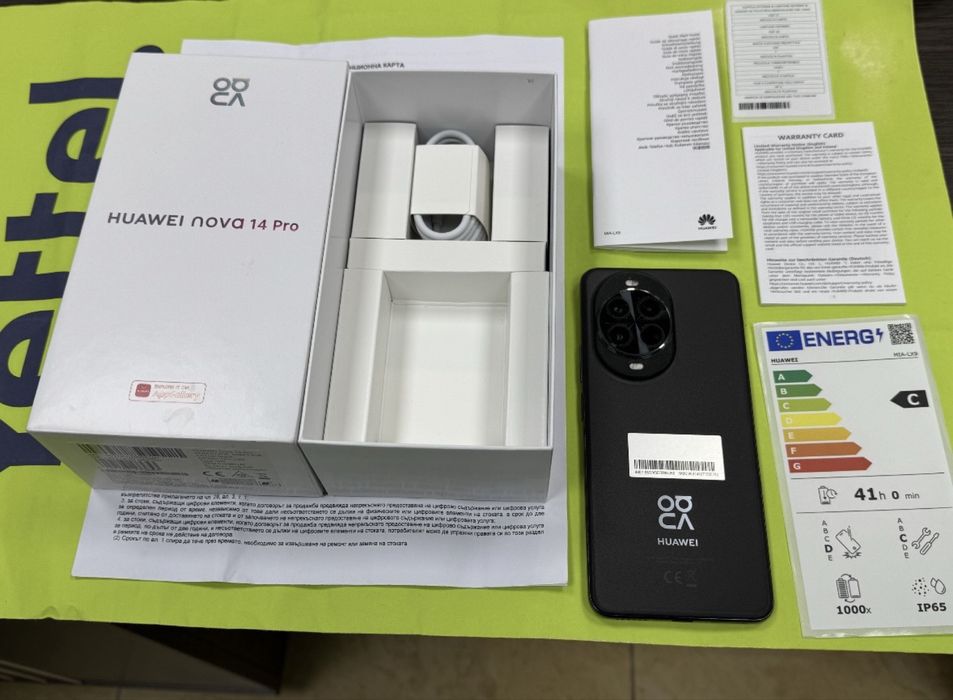 КАТО НОВ 512GB Huawei nova 14 Pro Yettel Гаранция 2029 Black / Черен