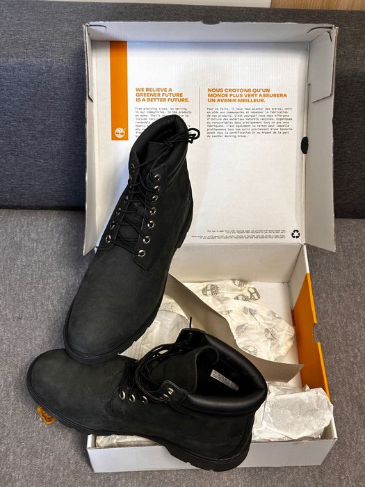 Timberland Premium Black Nubuck NOI în cutie, EU 46 - 520 RON Urgent!