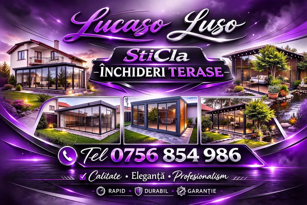 Inchideri TERASE STICLA si Folie