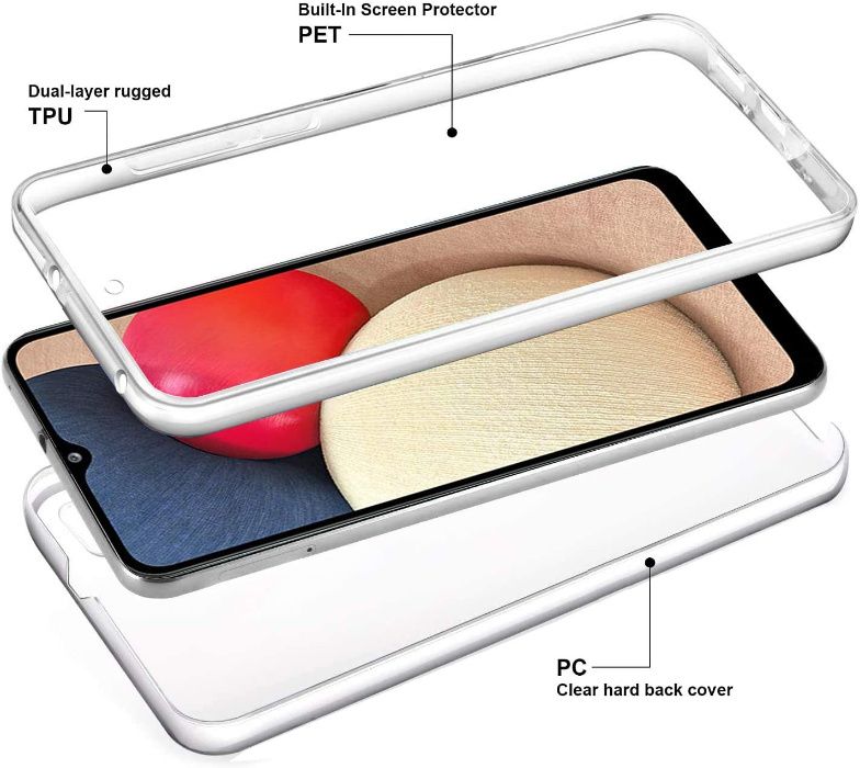 Husa CRYSTAL 360° fata + spate Samsung Galaxy A02s / A03s / A12 / M12