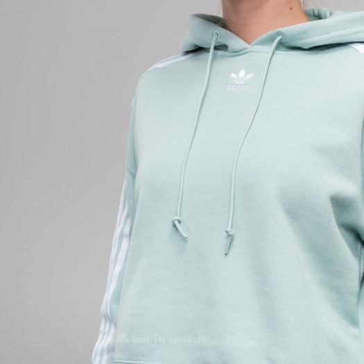 Adidas Originals Cropped Hoodie  Ash Green