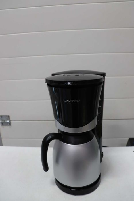 Шварц Кафемашина Clatronic Thermos | Автоматична филтърна кафемашина за 8-10 чаши филтърно кафе | Система против прокапване и автоматично изключване