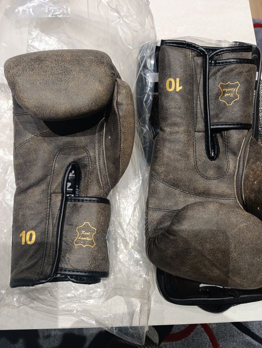 Боксови ръкавици естествена кожа 10oz