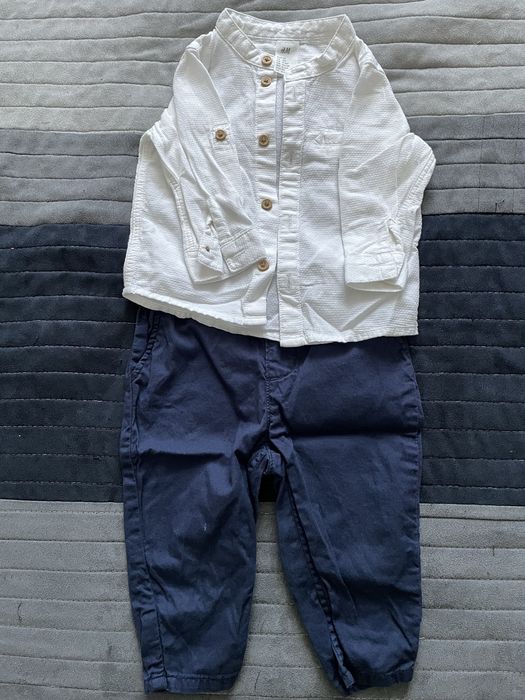 Lot 6 haine ocazie bebe 4-9 luni (camasi, pantaloni HM)