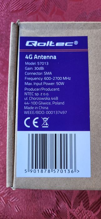 Antenă LTE 4g Qoltec