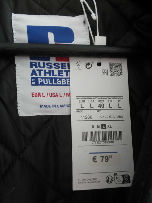 Бомбер Russell Athletic(США) новый