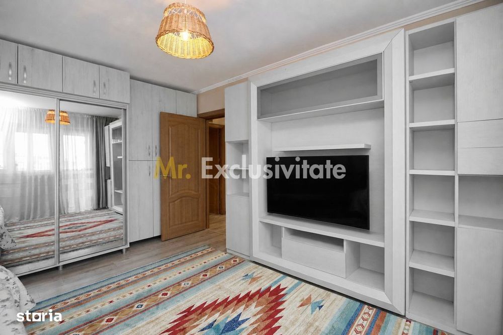 Apartament cu 3 camere, 2 băi și balcon închis | Exercițiu
