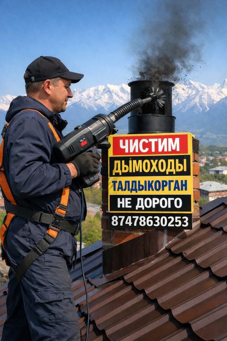 Чистка дымоходов мұржа тазалаймыз