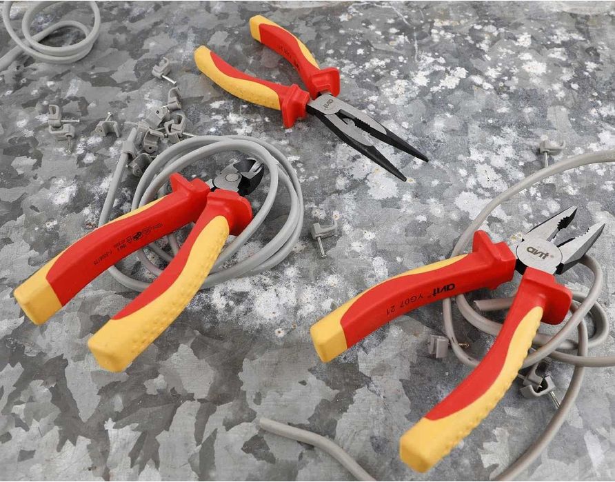 AVIT клещи 1000 V, секачки, дълги челюсти, комбинирани,  Германия