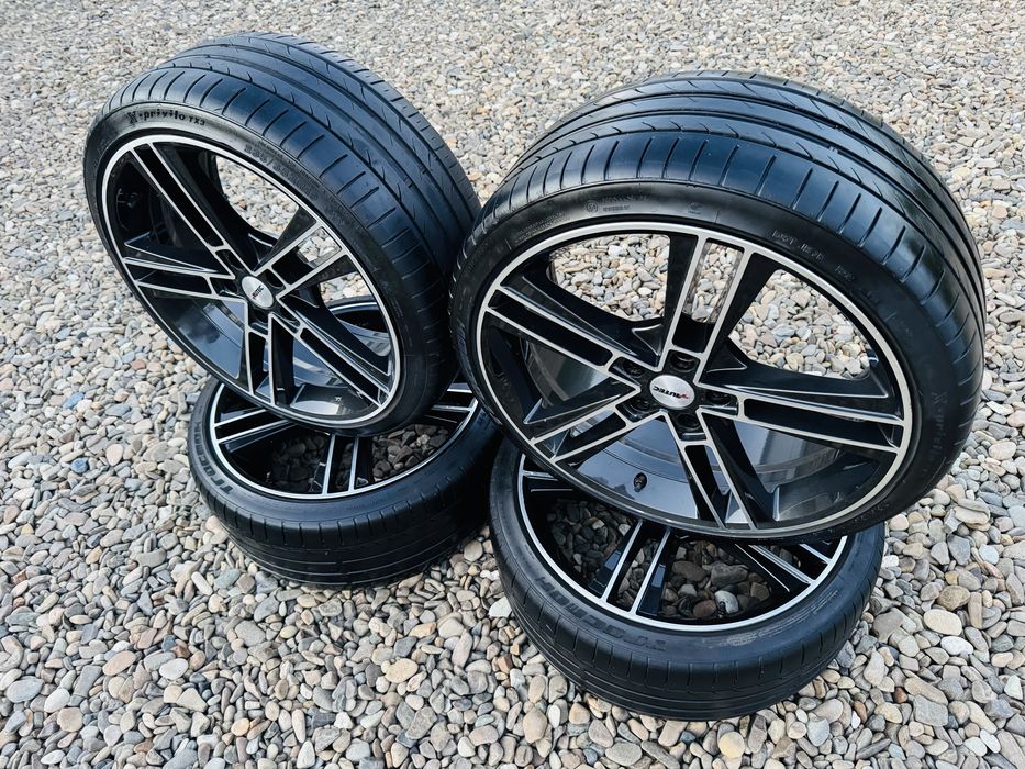 Vând Jante de Vw R-line Originale 5x112 pe 19 cu cauciucuri de Vara 235/35/19