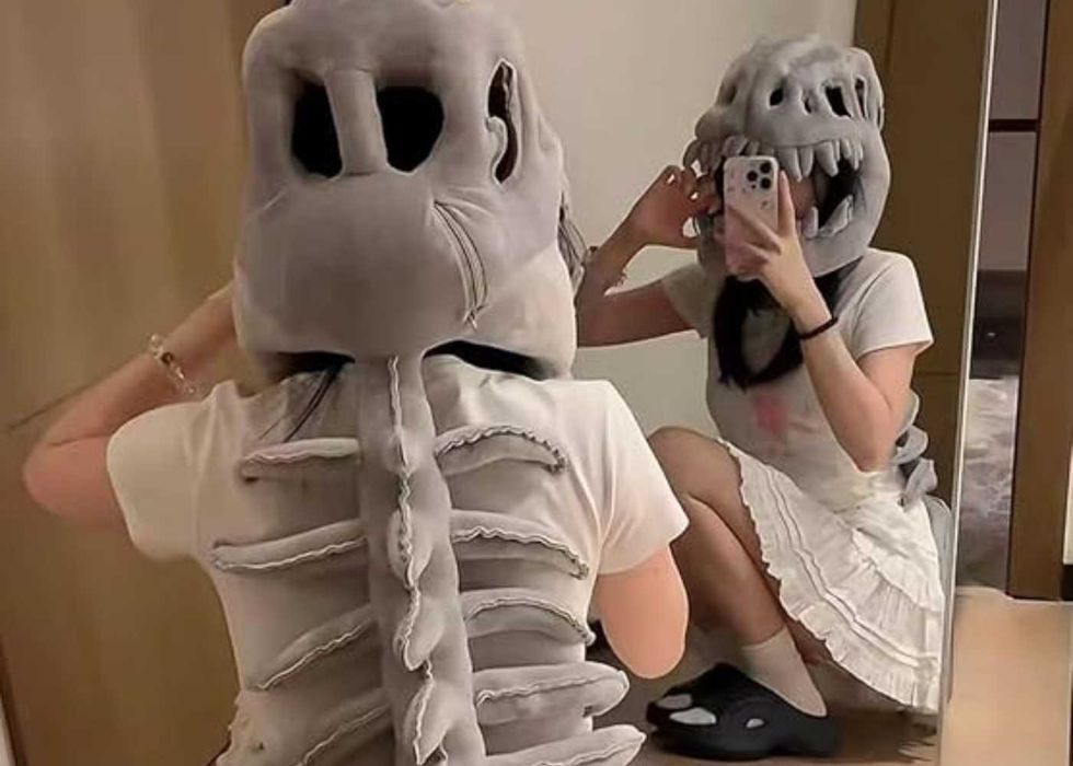 Костюм, одежда скелета динозавра