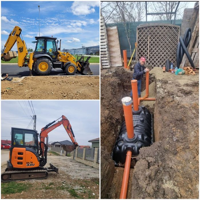 Inchiriez buldoexcavator sapaturi, lucrari diverse