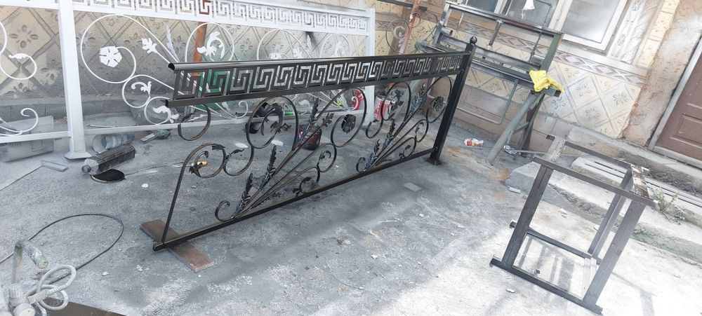 Balustrada din polimer,lemn,fier forjat