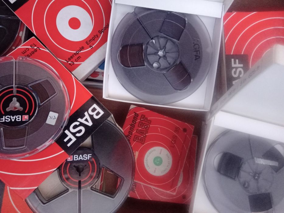 Lot de 10bucati role plastic curate din 13cm Basf și Agfa