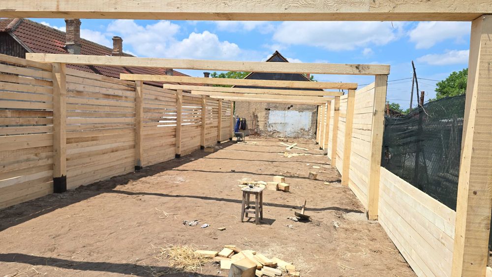 Costruim terase,cabane,foisoare,saivane ,hale ,garaje pe structura de lemn