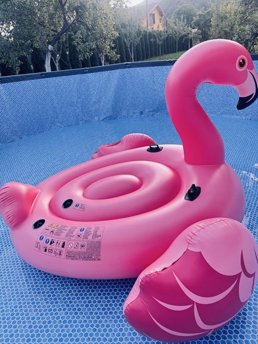 Saltea gonflabilă Flamingo Gigant 2.18 x 2.11 x 1.36 m
