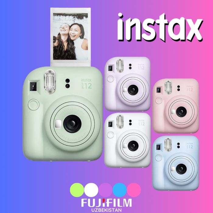 instax Mini 12 — Официальный дистрибьютер Fujifilm в Узбекистане!